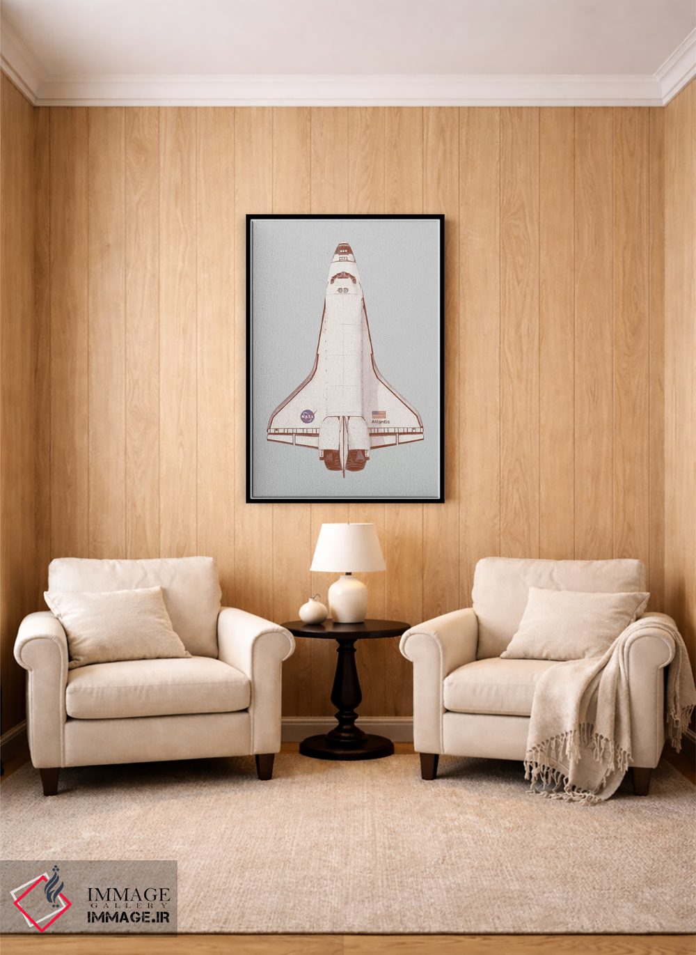 تابلو دکوراتیو آتلانتیس اثر فلوران بدار - D5B