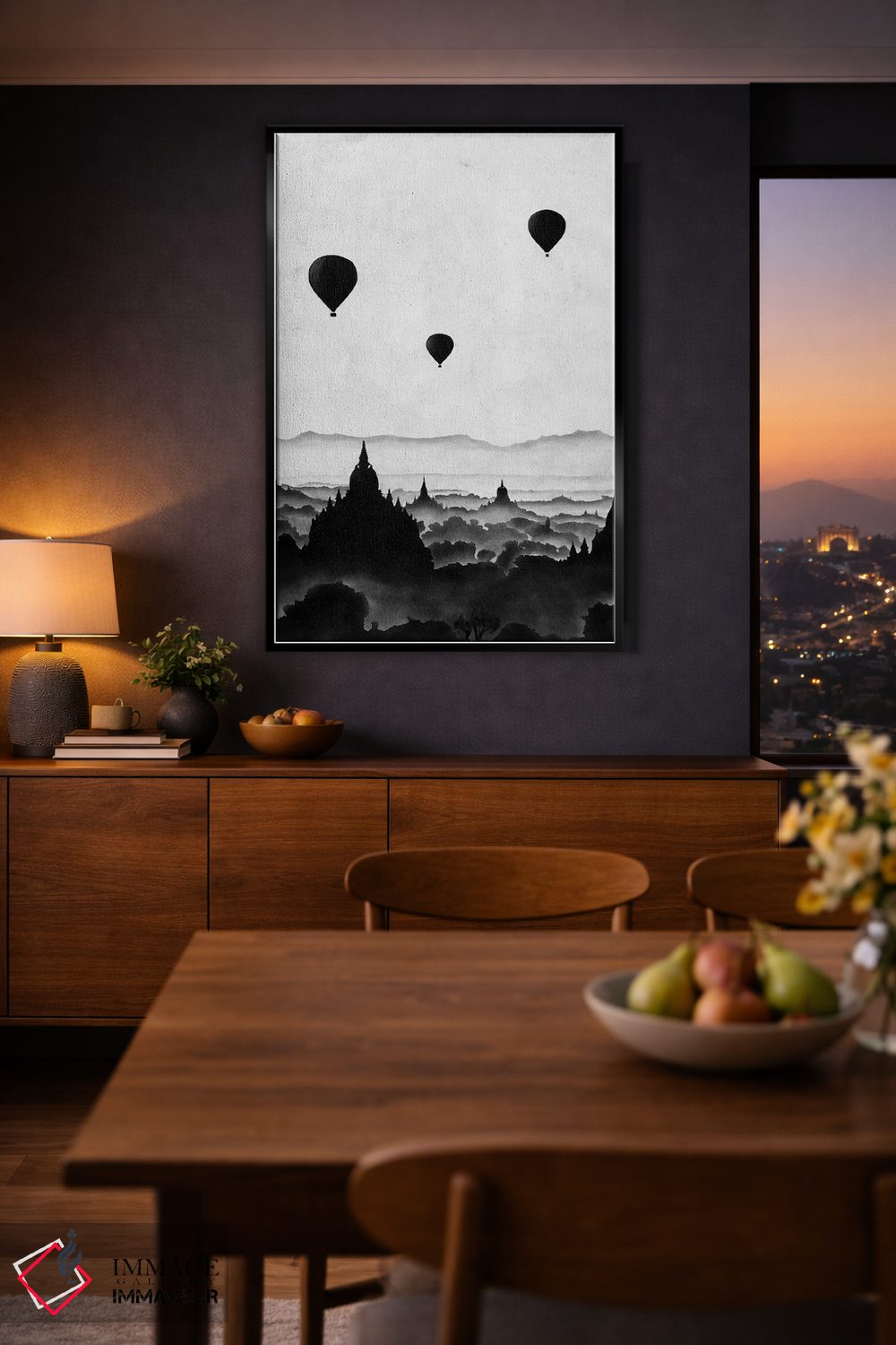 تابلو دکوراتیو شفق قطبی اثر فلوران بدار - D2B