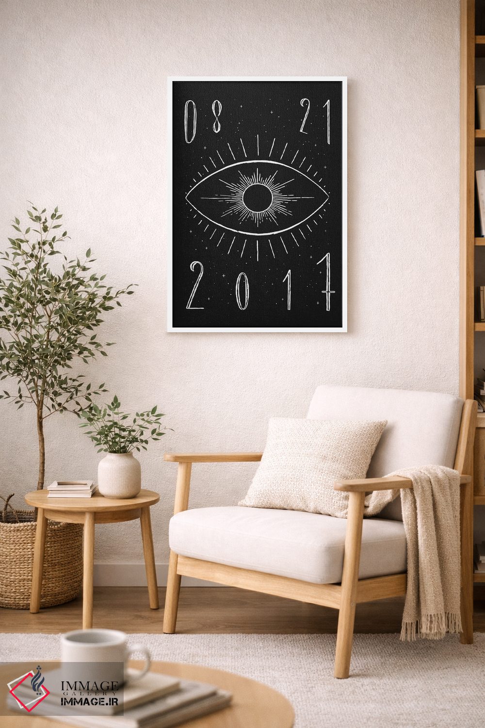 تابلو دکوراتیو کسوف کامل تیره اثر فلوران بدار - D5W