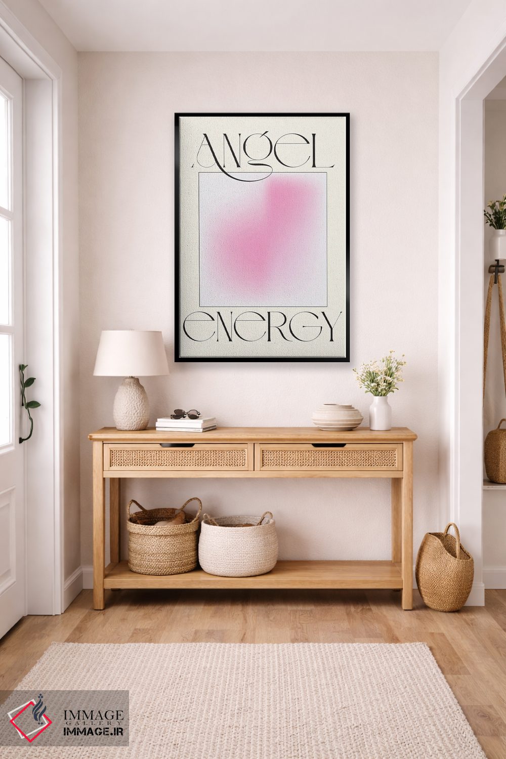تابلو مینیمال رویای انرژی فرشته اثر فلاور لاو چایلد - D6B