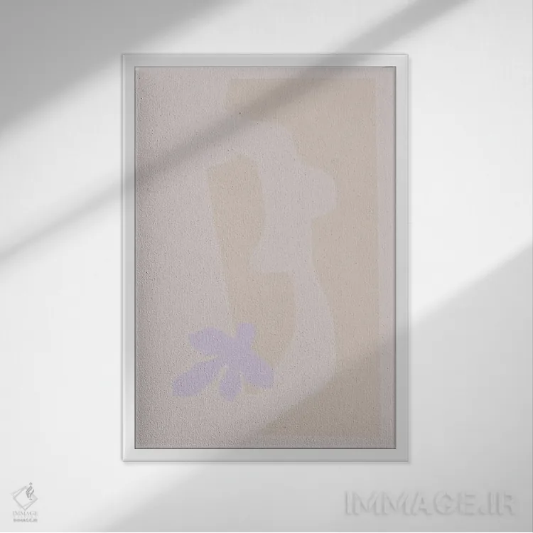تابلو مینیمال شکل های زنانه اثر فلاور لاو چایلد - نمای قابدار سفید