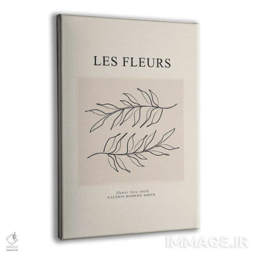 تابلو مینیمال گل ها اثر فلاور لاو چایلد - نمای پرسپکتیو محصول