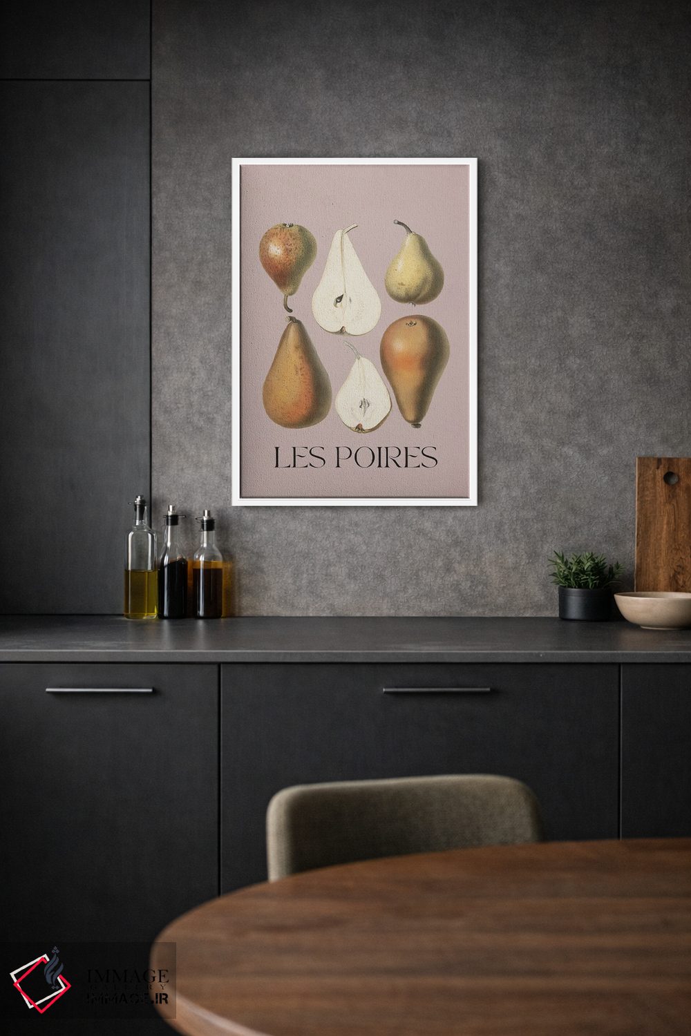 تابلو مدرن گلابی ها اثر فلاور لاو چایلد - D1W