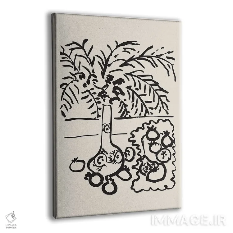 تابلو مینیمال باغ ماتیس اثر فلاور لاو چایلد - نمای پرسپکتیو محصول