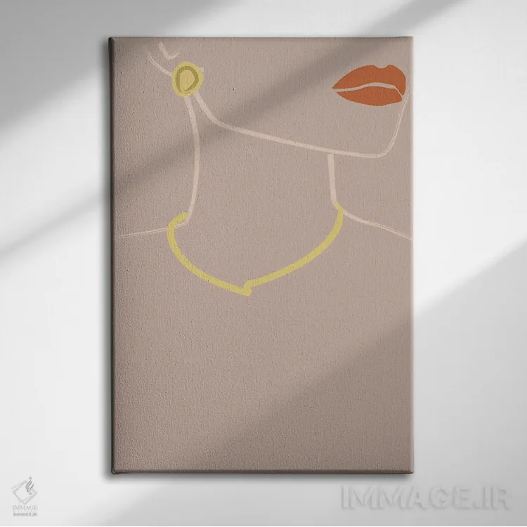 تابلو مینیمال لولا اثر فلاور لاو چایلد - نمای روبهرو روی دیوار