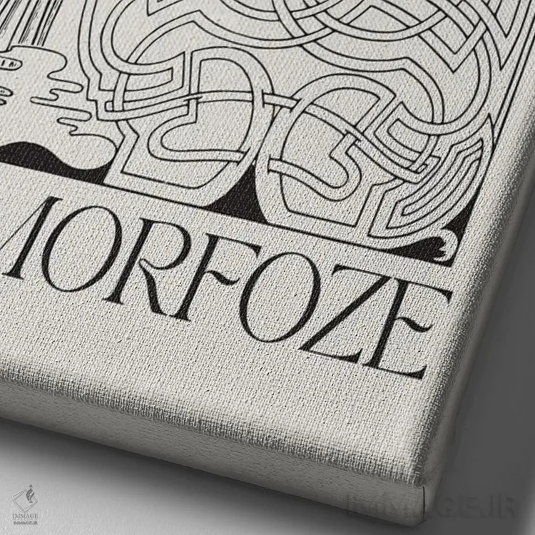 تابلو مدرن دگرگونی اثر فلاور لاو چایلد - نمای نزدیک بافت بوم