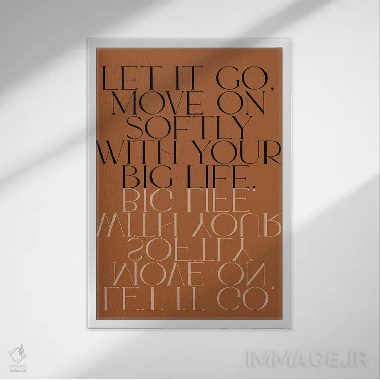 تابلو مدرن رها کن اثر فلاور لاو چایلد - نمای قابدار سفید