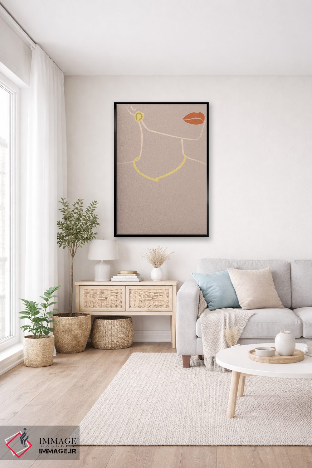 تابلو مینیمال لولا اثر فلاور لاو چایلد - D4B