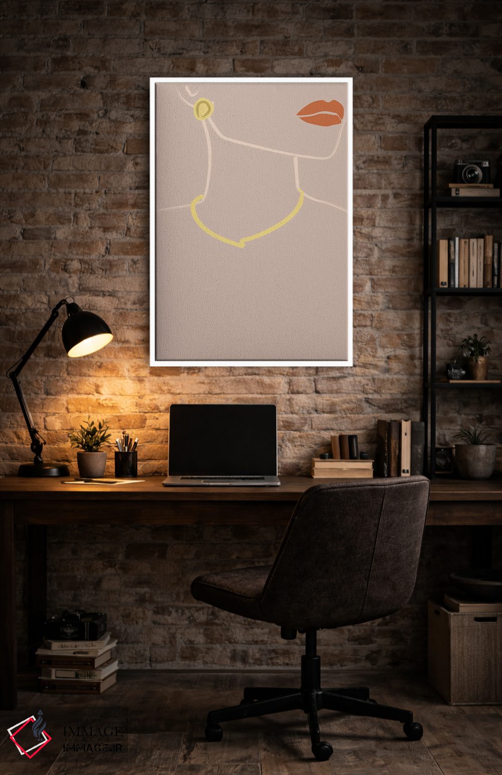 تابلو مینیمال لولا اثر فلاور لاو چایلد - D3W