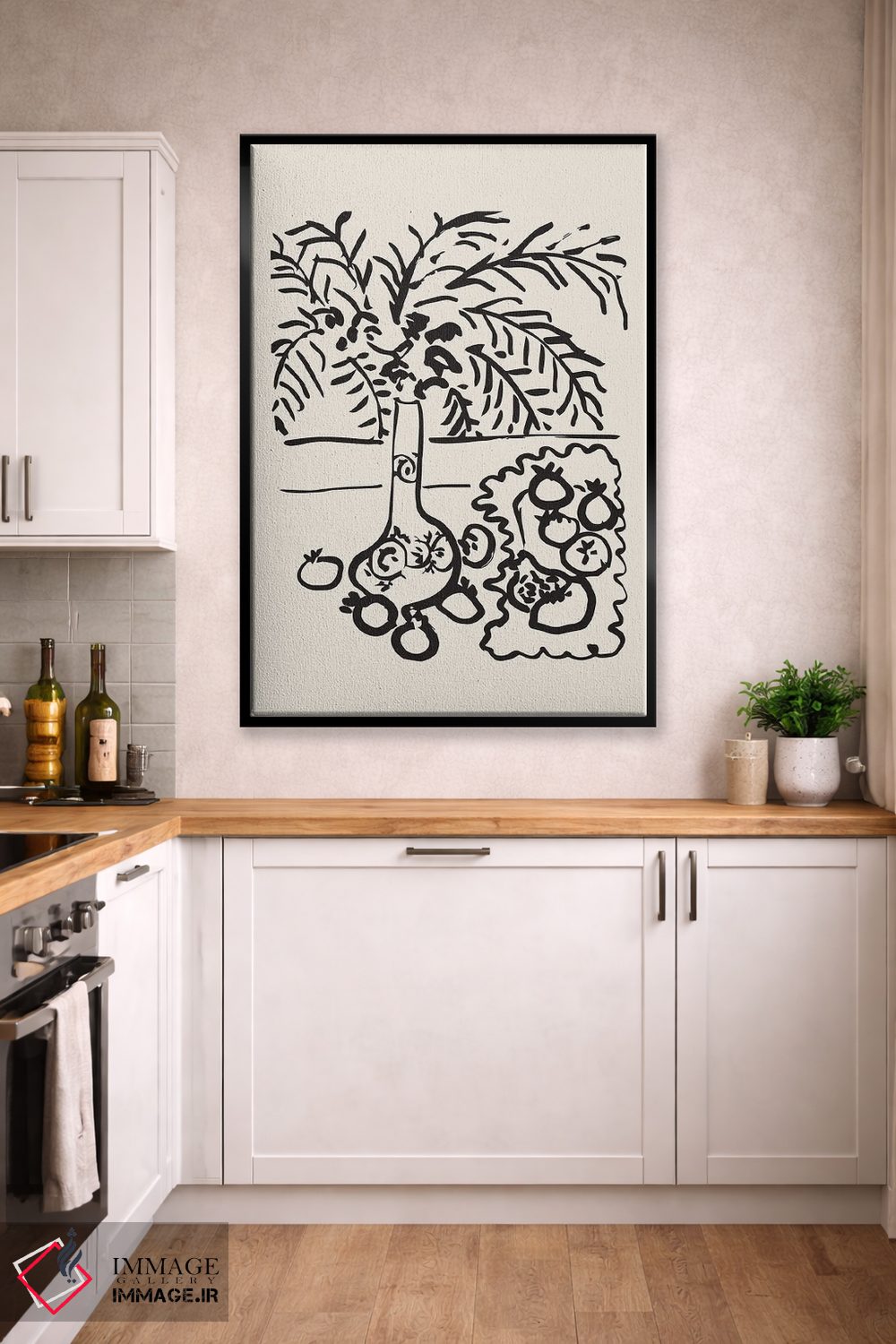 تابلو مینیمال باغ ماتیس اثر فلاور لاو چایلد - D2B