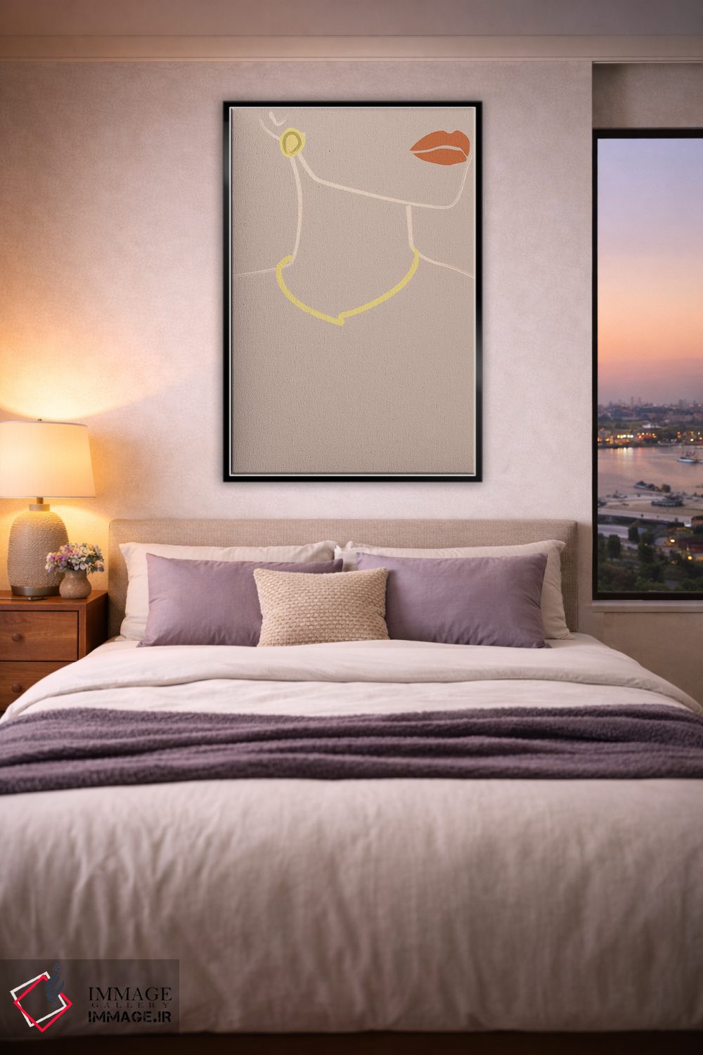 تابلو مینیمال لولا اثر فلاور لاو چایلد - D5B