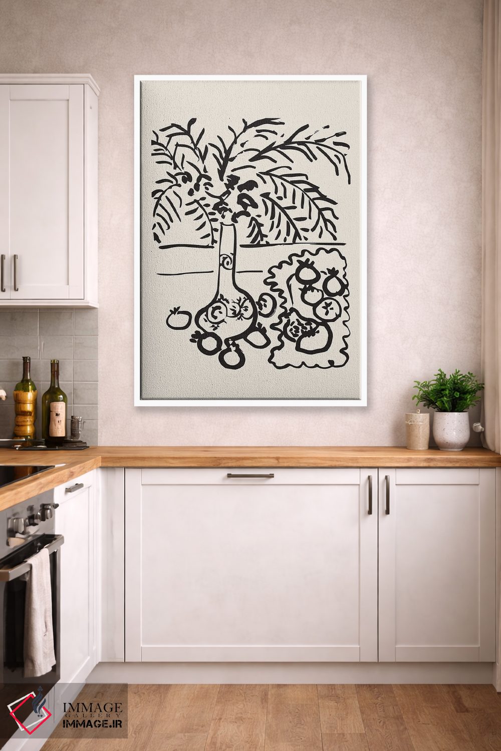 تابلو مینیمال باغ ماتیس اثر فلاور لاو چایلد - D3W