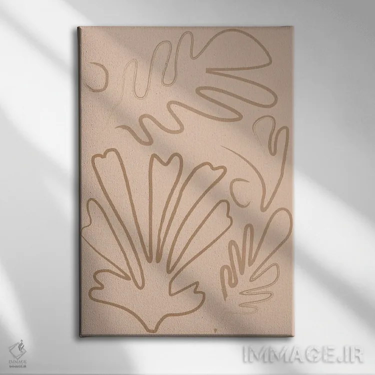 تابلو مینیمال پاییز اثر فلاور لاو چایلد - نمای روبهرو روی دیوار