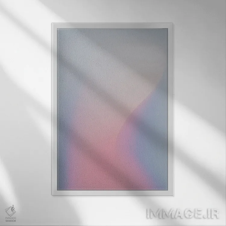 تابلو مینیمال از آرامش خود محافظت کن ۱ اثر فلاور لاو چایلد - نمای قابدار سفید