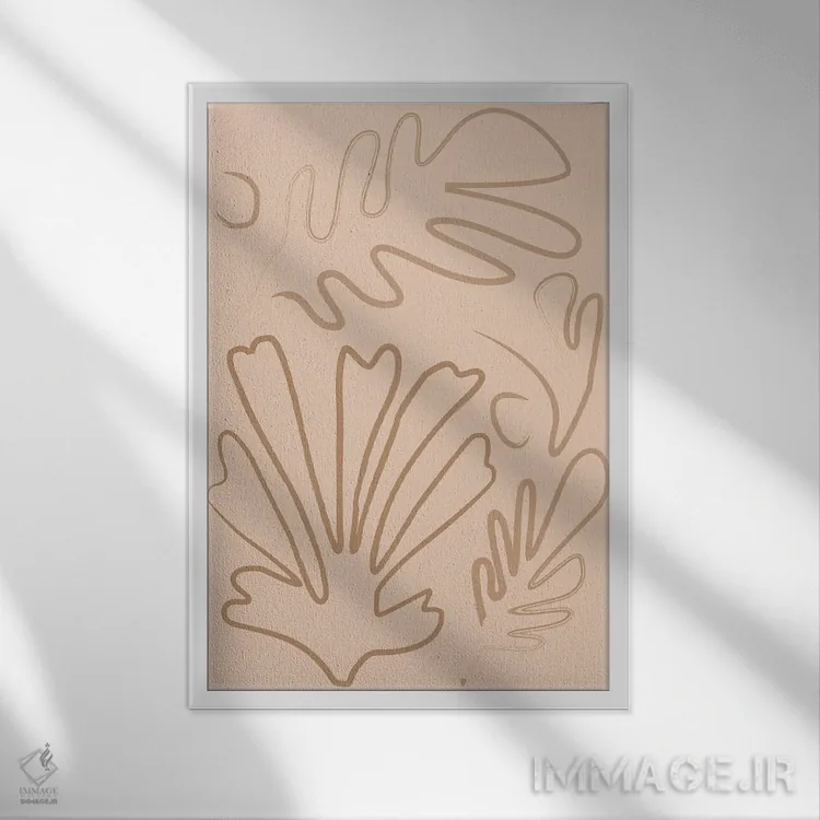 تابلو مینیمال پاییز اثر فلاور لاو چایلد - نمای قابدار سفید