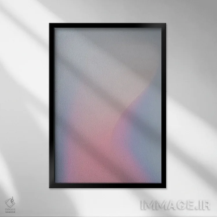 تابلو مینیمال از آرامش خود محافظت کن ۱ اثر فلاور لاو چایلد - نمای قابدار مشکی