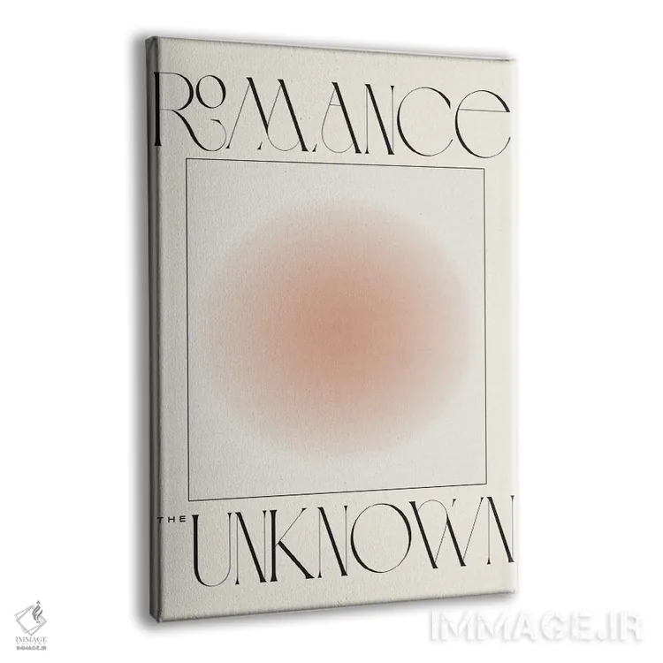 تابلو مینیمال عاشقانه با ناشناخته اثر فلاور لاو چایلد - نمای پرسپکتیو محصول