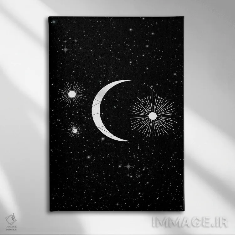 تابلو مدرن چرخه های مقدس اثر فلاور لاو چایلد - نمای روبهرو روی دیوار