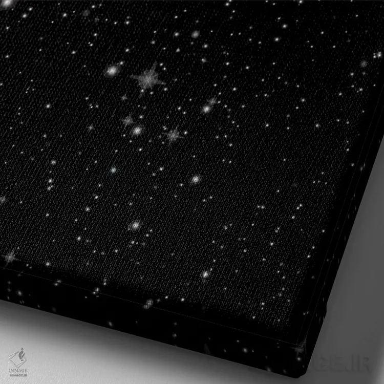 تابلو مدرن چرخه های مقدس اثر فلاور لاو چایلد - نمای نزدیک بافت بوم