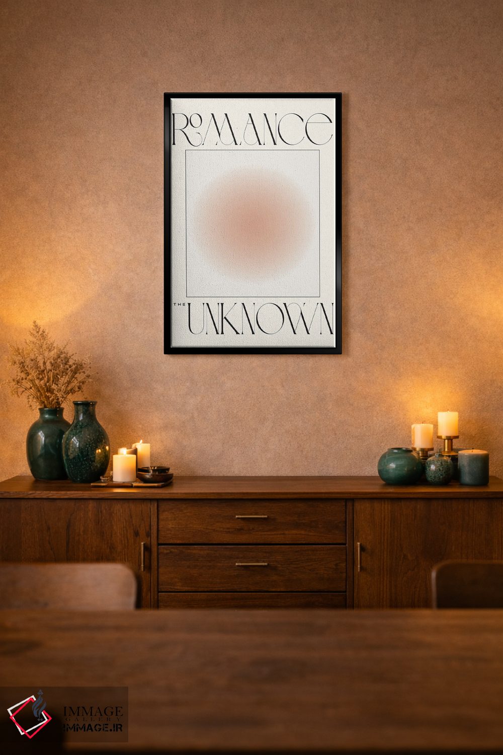 تابلو مینیمال عاشقانه با ناشناخته اثر فلاور لاو چایلد - D3B
