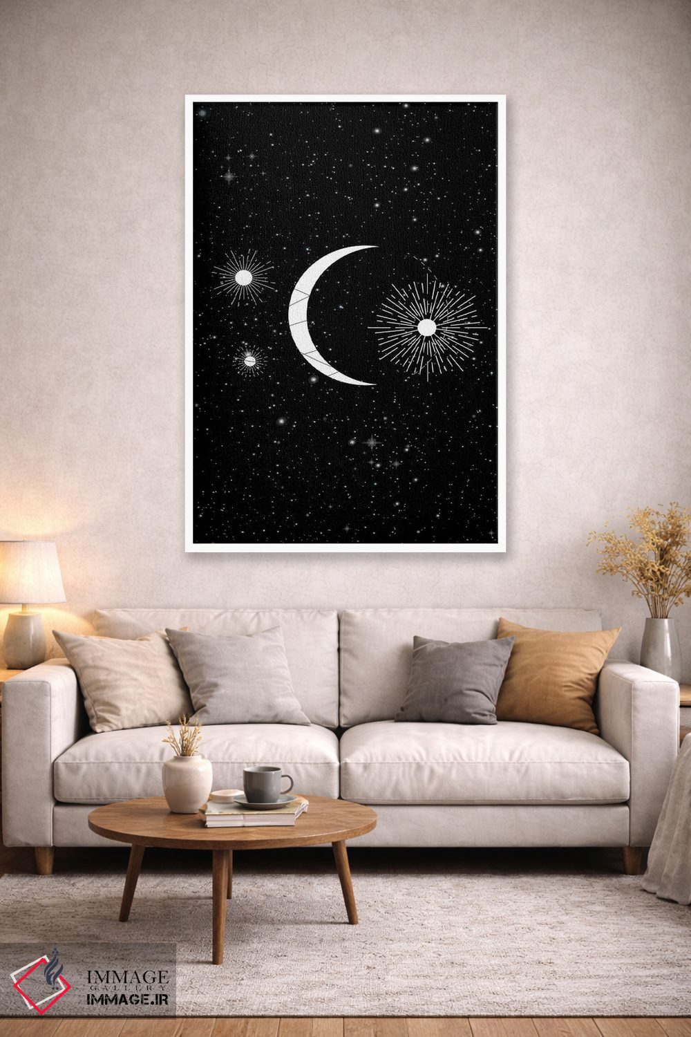 تابلو مدرن چرخه های مقدس اثر فلاور لاو چایلد - D2W