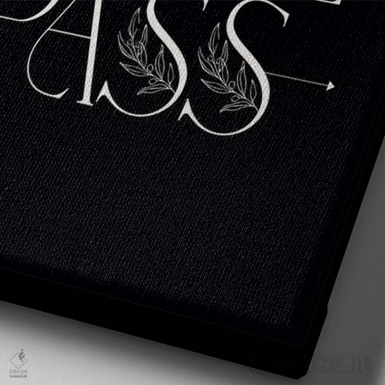 تابلو مدرن این نیز بگذرد اثر فلاور لاو چایلد - نمای نزدیک بافت بوم