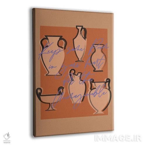 تابلو مینیمال غیرقابل تصور اثر فلاور لاو چایلد - نمای پرسپکتیو محصول