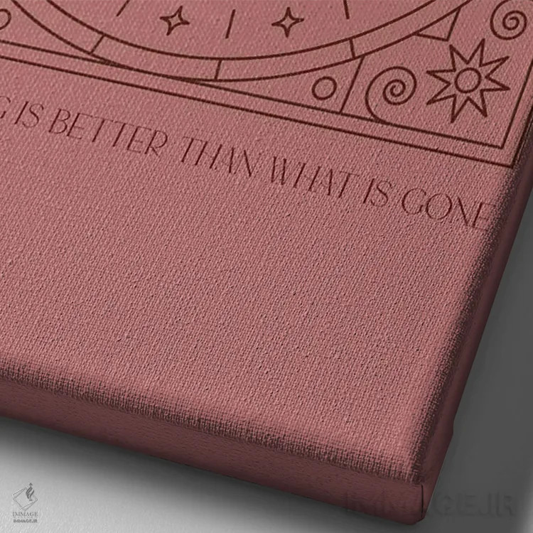 تابلو مدرن آنچه می آید اثر فلاور لاو چایلد - نمای نزدیک بافت بوم