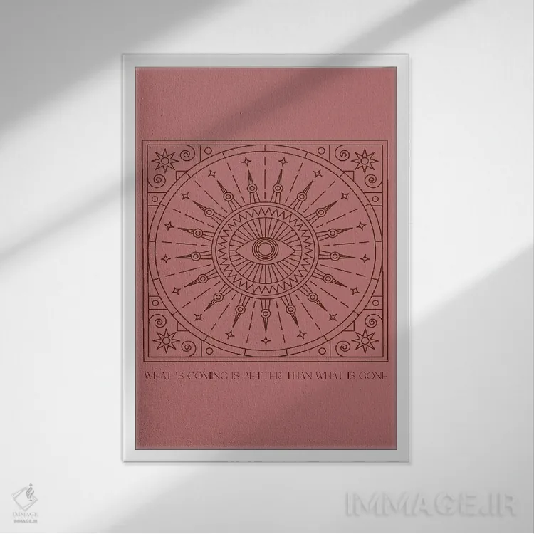 تابلو مدرن آنچه می آید اثر فلاور لاو چایلد - نمای قابدار سفید