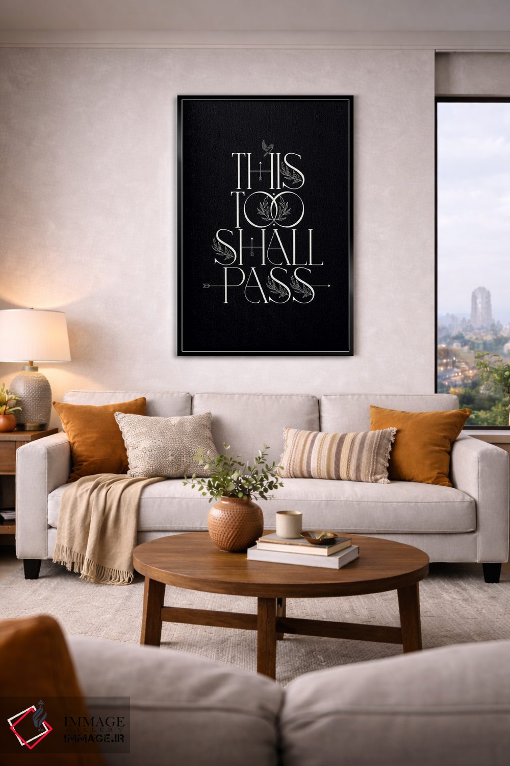 تابلو مدرن این نیز بگذرد اثر فلاور لاو چایلد - D2B