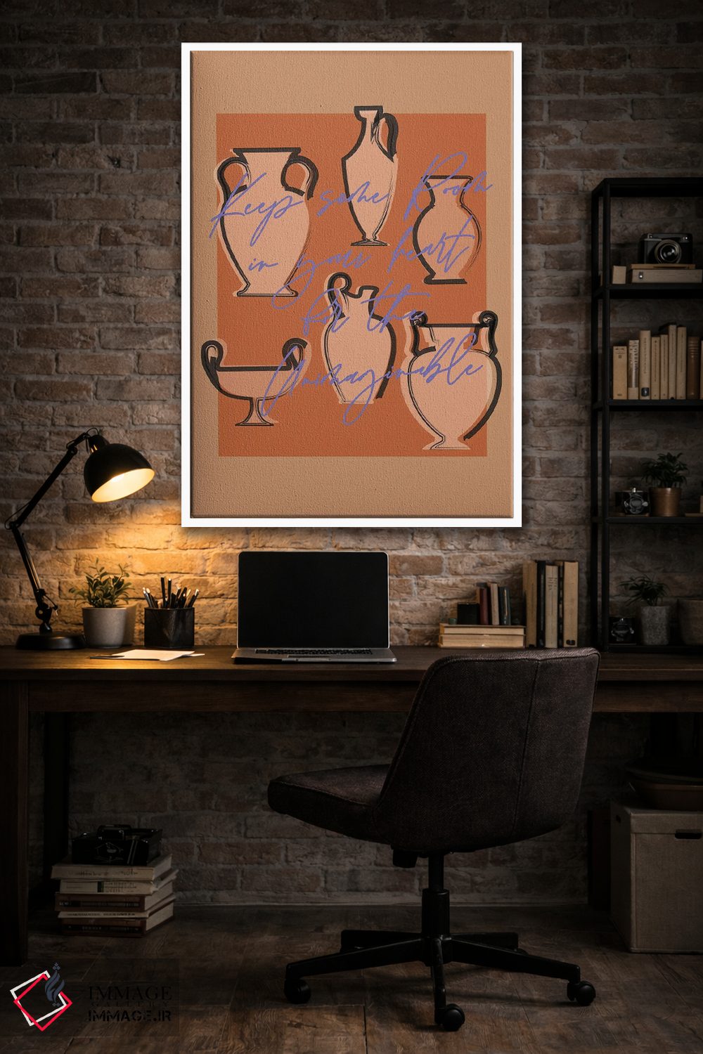 تابلو مینیمال غیرقابل تصور اثر فلاور لاو چایلد - D4W