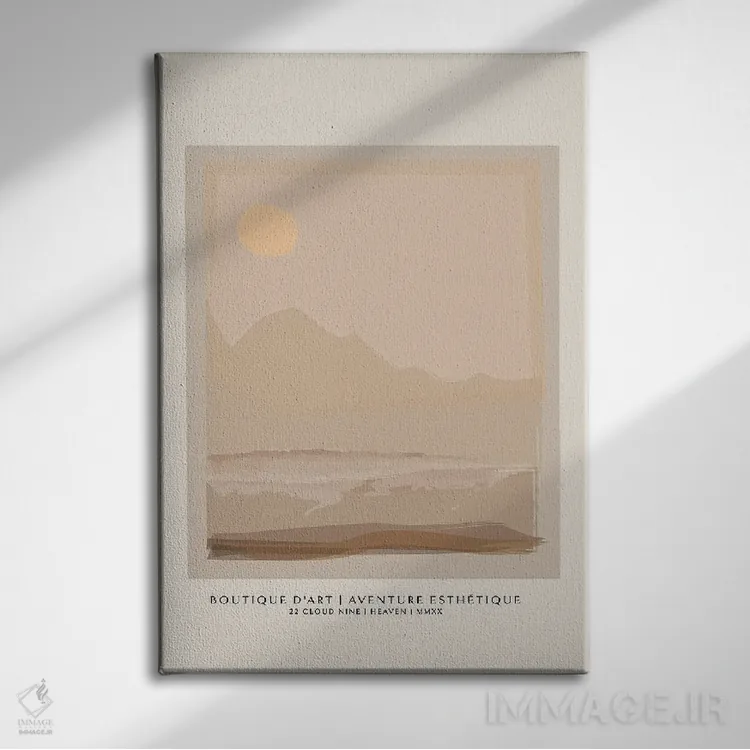 تابلو مینیمال ماجراجویی ۱ اثر فلاور لاو چایلد - نمای روبهرو روی دیوار