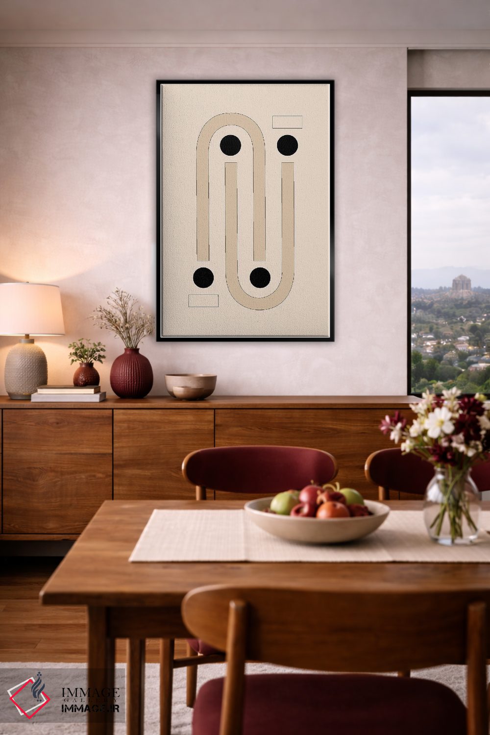 تابلو مینیمال متعادل اثر فلاور لاو چایلد - D5B