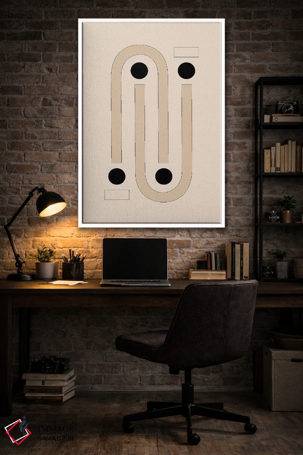 تابلو مینیمال متعادل اثر فلاور لاو چایلد - D3W