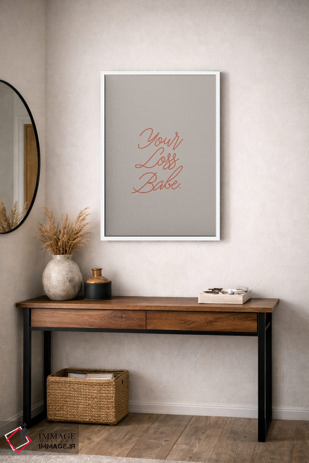 تابلو مدرن ضرر توست عزیزم اثر فلاور لاو چایلد - D3W