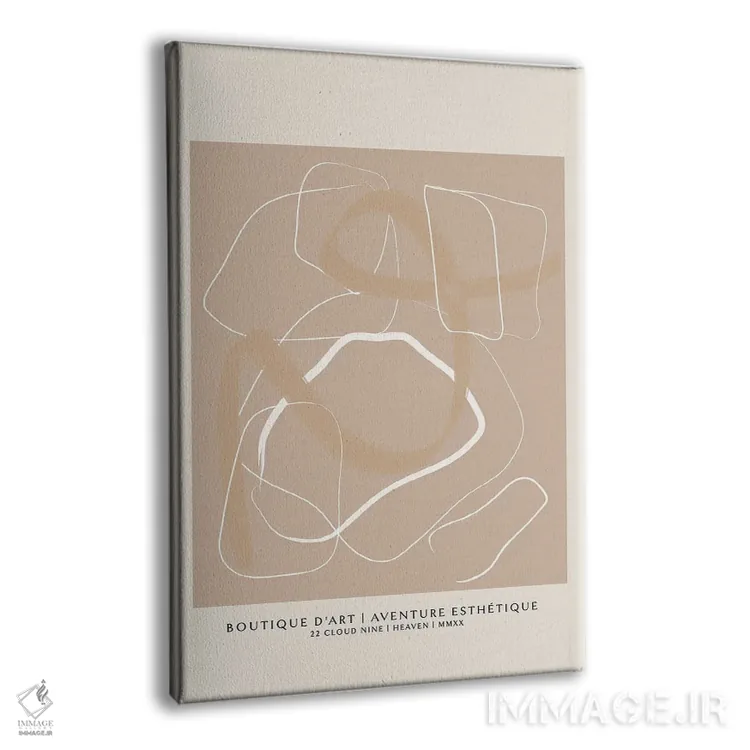 تابلو مینیمال بوتیک ۱ اثر فلاور لاو چایلد - نمای پرسپکتیو محصول
