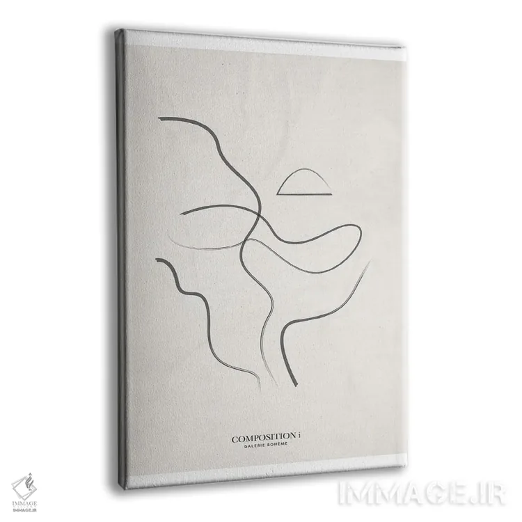 تابلو مینیمال ترکیب ۱ اثر فلاور لاو چایلد - نمای پرسپکتیو محصول