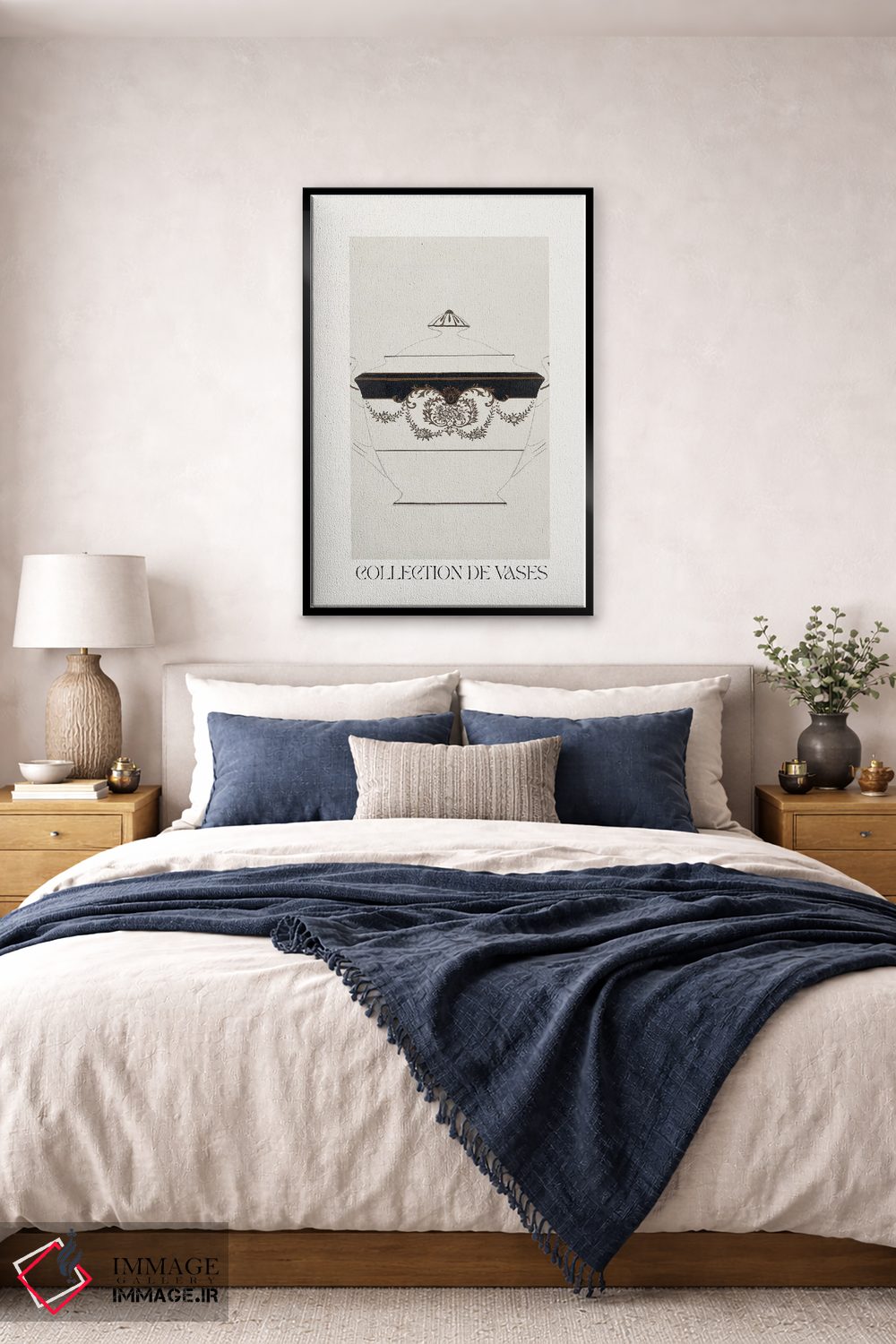 تابلو مینیمال مجموعه گلدان ها اثر فلاور لاو چایلد - D6B