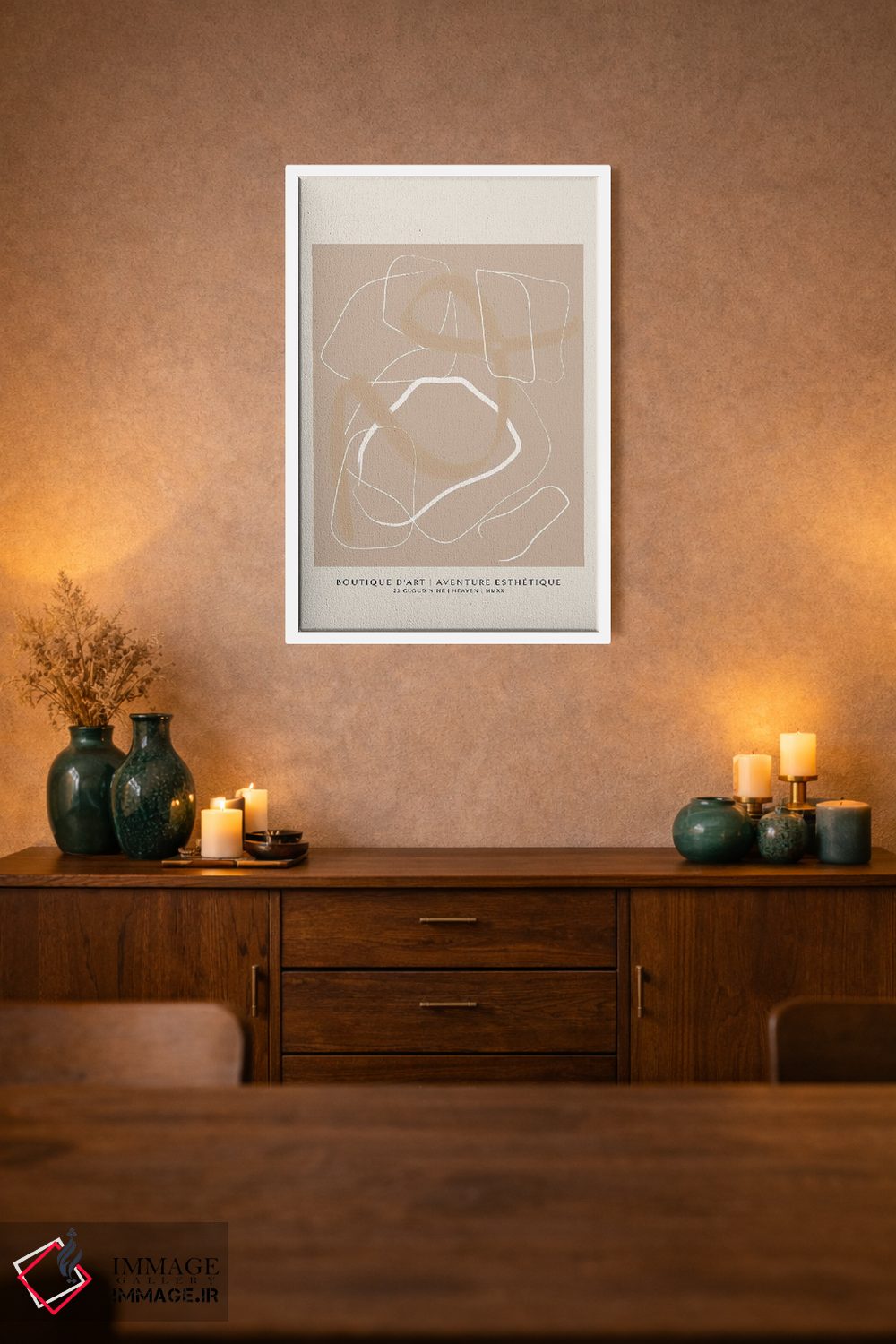 تابلو مینیمال بوتیک ۱ اثر فلاور لاو چایلد - D2W