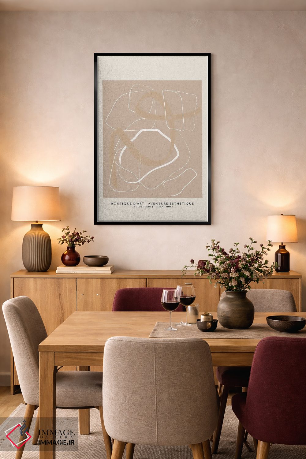 تابلو مینیمال بوتیک ۱ اثر فلاور لاو چایلد - D4B