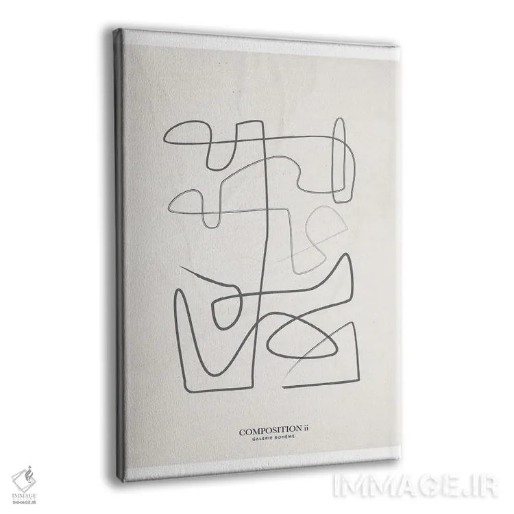 تابلو مینیمال ترکیب ۲ اثر فلاور لاو چایلد - نمای پرسپکتیو محصول