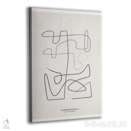 تابلو مینیمال ترکیب ۲ اثر فلاور لاو چایلد - نمای پرسپکتیو محصول