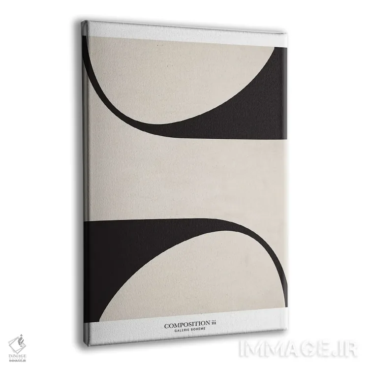 تابلو مینیمال ترکیب ۳ اثر فلاور لاو چایلد - نمای پرسپکتیو محصول