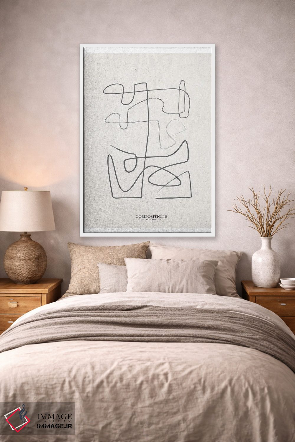 تابلو مینیمال ترکیب ۲ اثر فلاور لاو چایلد - D1W