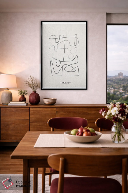 تابلو مینیمال ترکیب ۲ اثر فلاور لاو چایلد - D5B