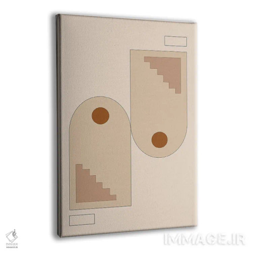 تابلو مینیمال دوبیتی اثر فلاور لاو چایلد - نمای پرسپکتیو محصول