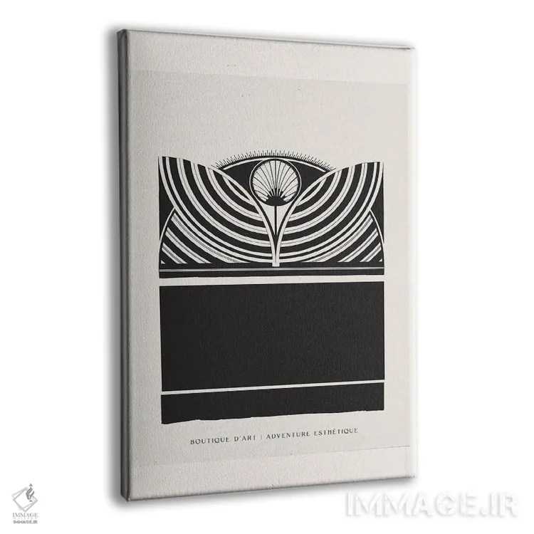 تابلو مینیمال طرح گل زیبایی شناسی اثر فلاور لاو چایلد - نمای پرسپکتیو محصول