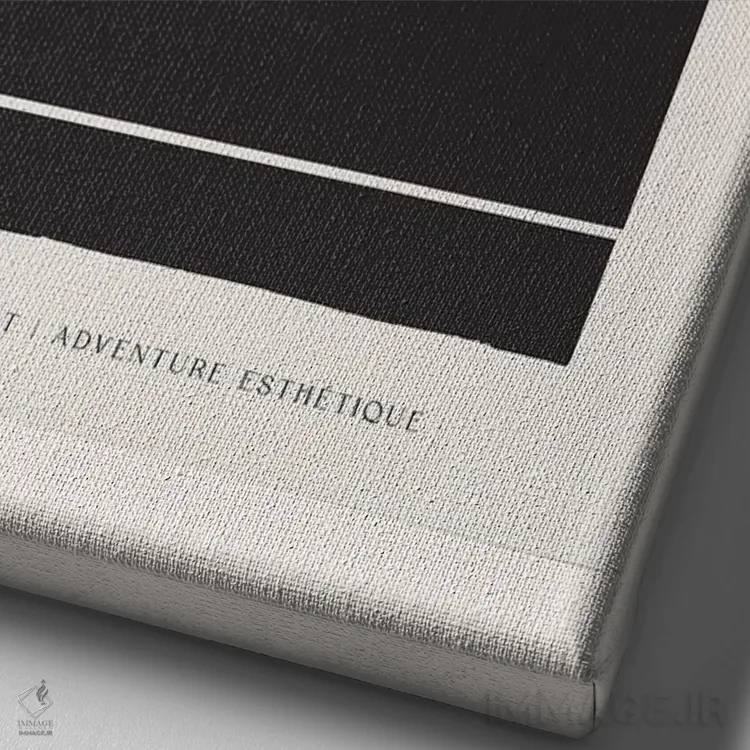 تابلو مینیمال طرح گل زیبایی شناسی اثر فلاور لاو چایلد - نمای نزدیک بافت بوم