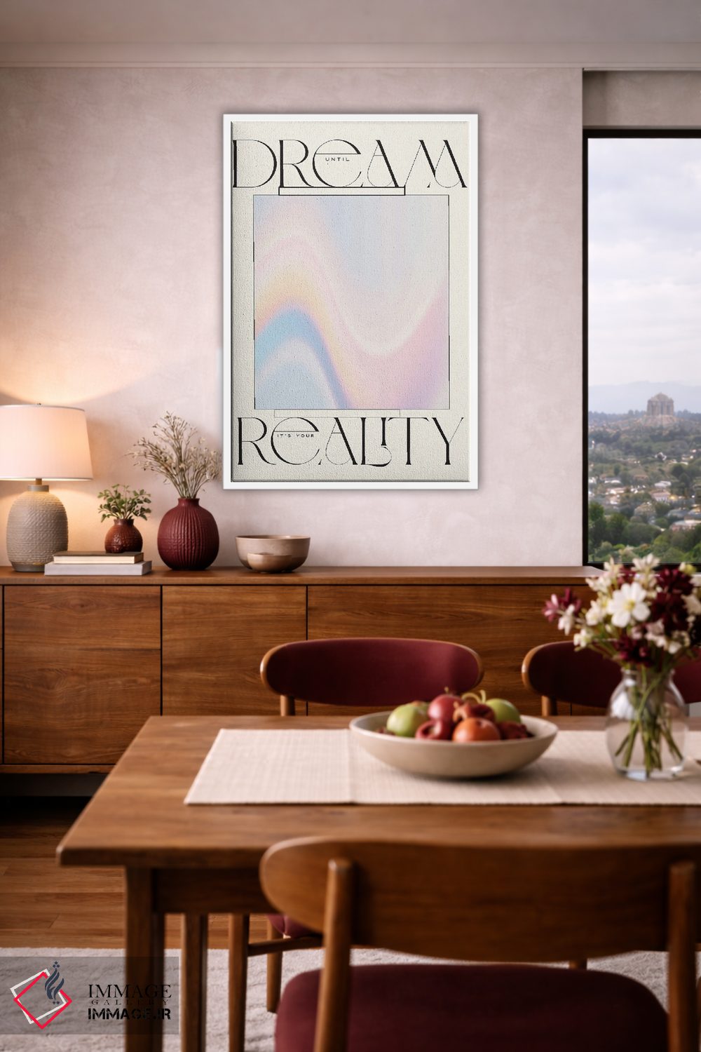 تابلو مدرن رویای واقعیت خود را ببین اثر فلاور لاو چایلد - D3W