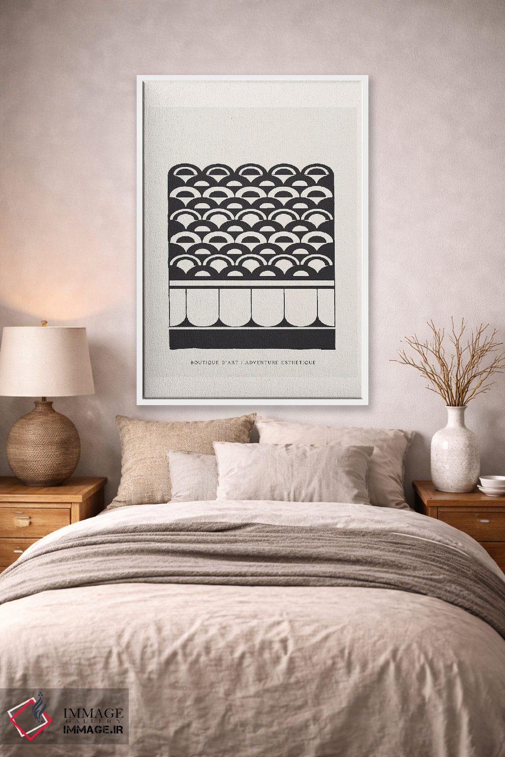 تابلو مینیمال قوس زیبایی شناسی اثر فلاور لاو چایلد - D1W